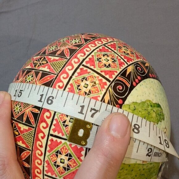 Pysanka Ostrich Egg/Ukrainian Easter Egg - Picture 9 of 9
